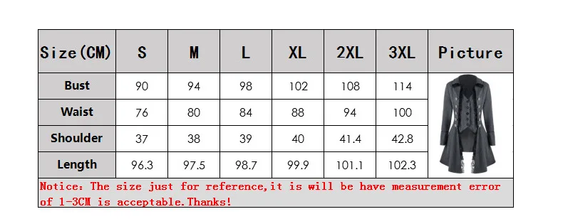 2022 New Vintage Women Medieval Steampunk Pirate Cosplay Costumes Lace Trim Single Breast Jacket Coat Victorian Gothic Clothing