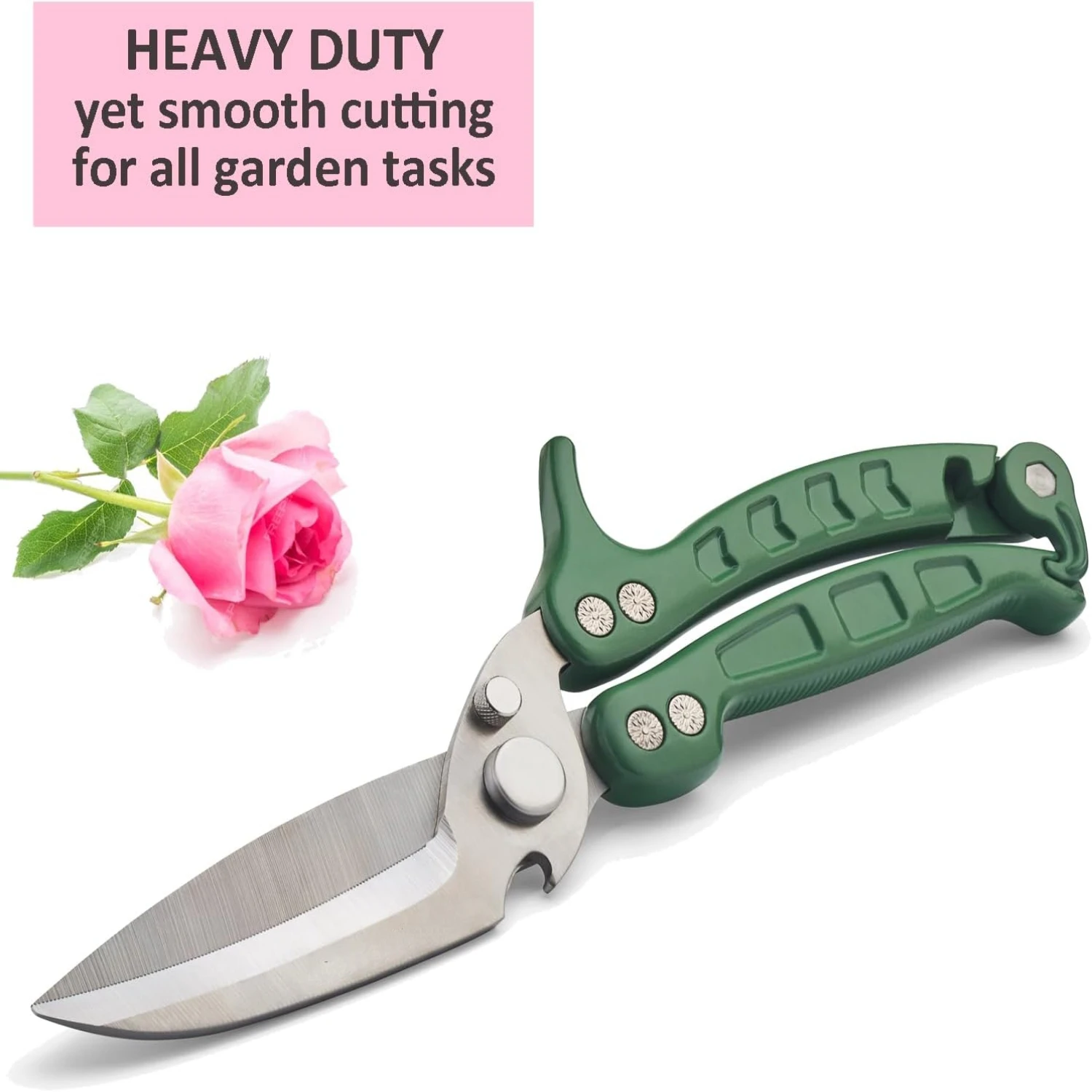 

High-Quality, Top-Notch Professional Grade Stainless Steel Bypass Pruning Shears - Expert, Precise, Durable, Beautiful Garden To