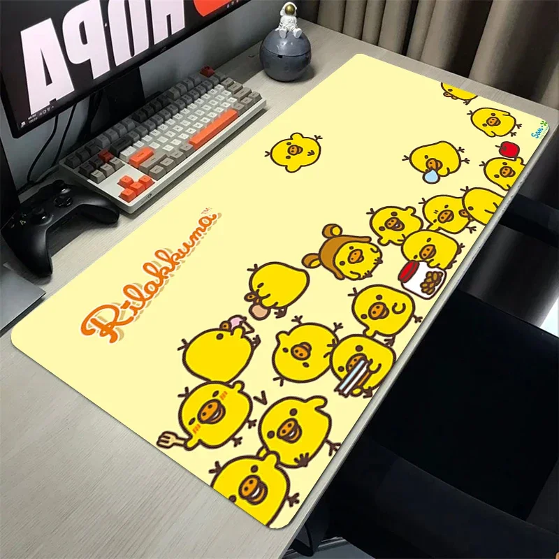 Mousepad Gamer Desk Rilakkuma Office Computer Accessories Deskmat Desktops Mouse Pad Kawaii Gaming Mats Cute Mousepads Table Mat