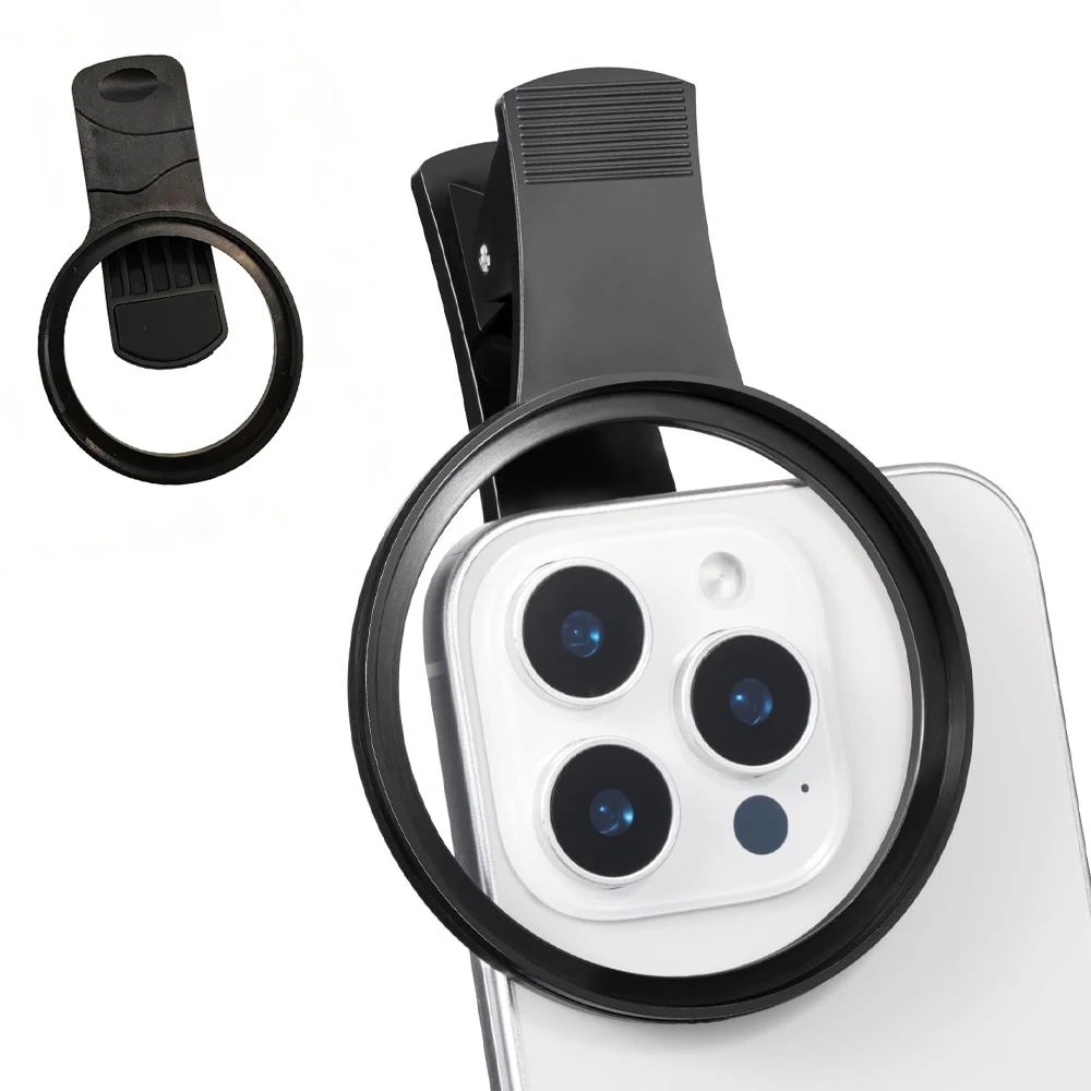 Clip-On CPL Circular Polarizer Filter 52mm Phone Filter for All Phone & 52mm Camera Lens Compatible,for iPhone 15 14