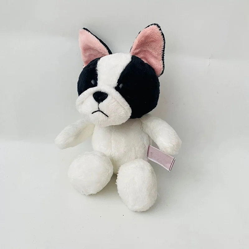 

Lovely Bulldog Black White Dog Little Puppy Cute Animal Soft Stuffed Doll Plush Toy Girl Boy Birthday Christmas Gift 1pc