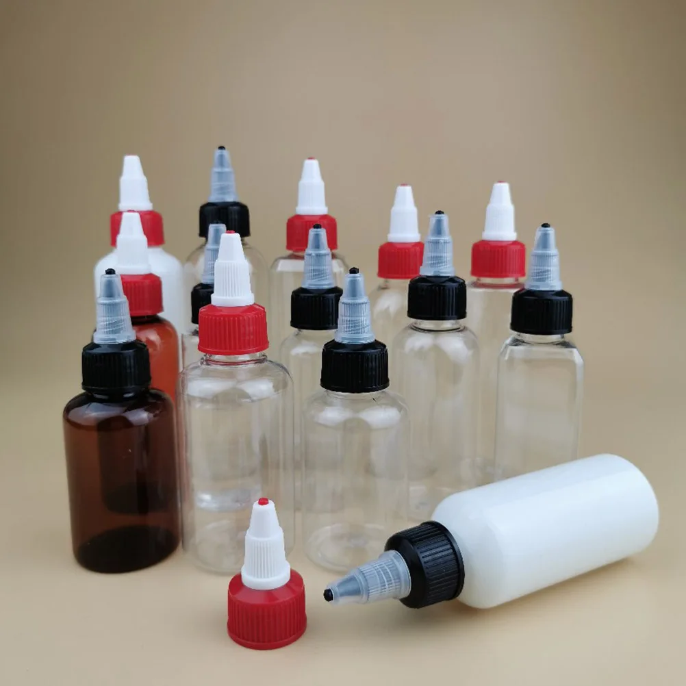 

10 Pcs Plastic Bottle Squeeze Bottled Gel Cover Containers Pigment Bottling Dispensers Transparent