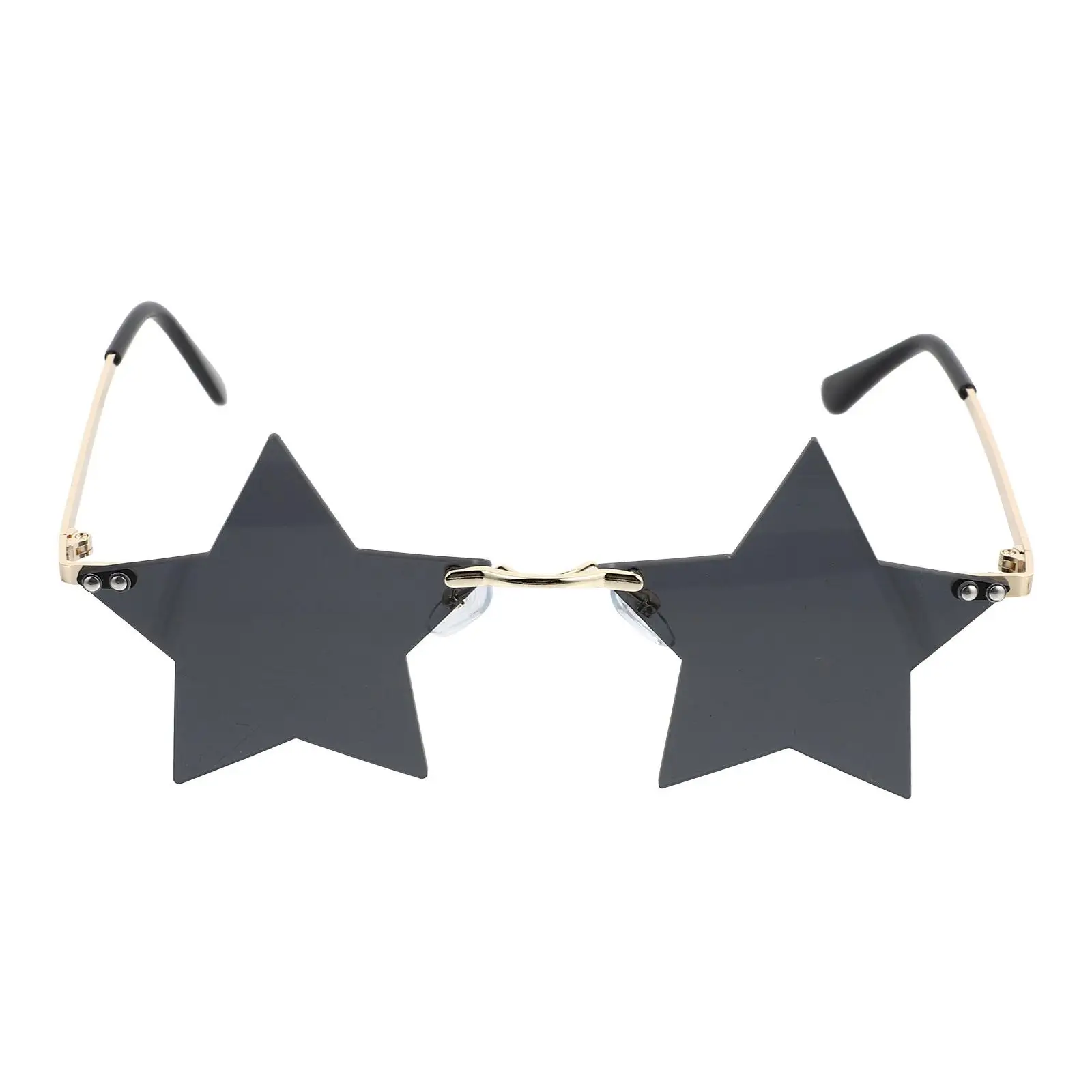

Party Sunglasses Heart Irregular Oval Fashion Eyeglasses Copper Alloy Photo Props Star Shape Rimless Child Unique Personalized