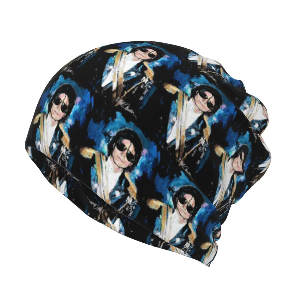 Michael 1984 Grammys Jackson Pop Art Portrait Bandana Neck Cover Wrap Mask Scarf Headband Beanies Hat for Men Women Breathable