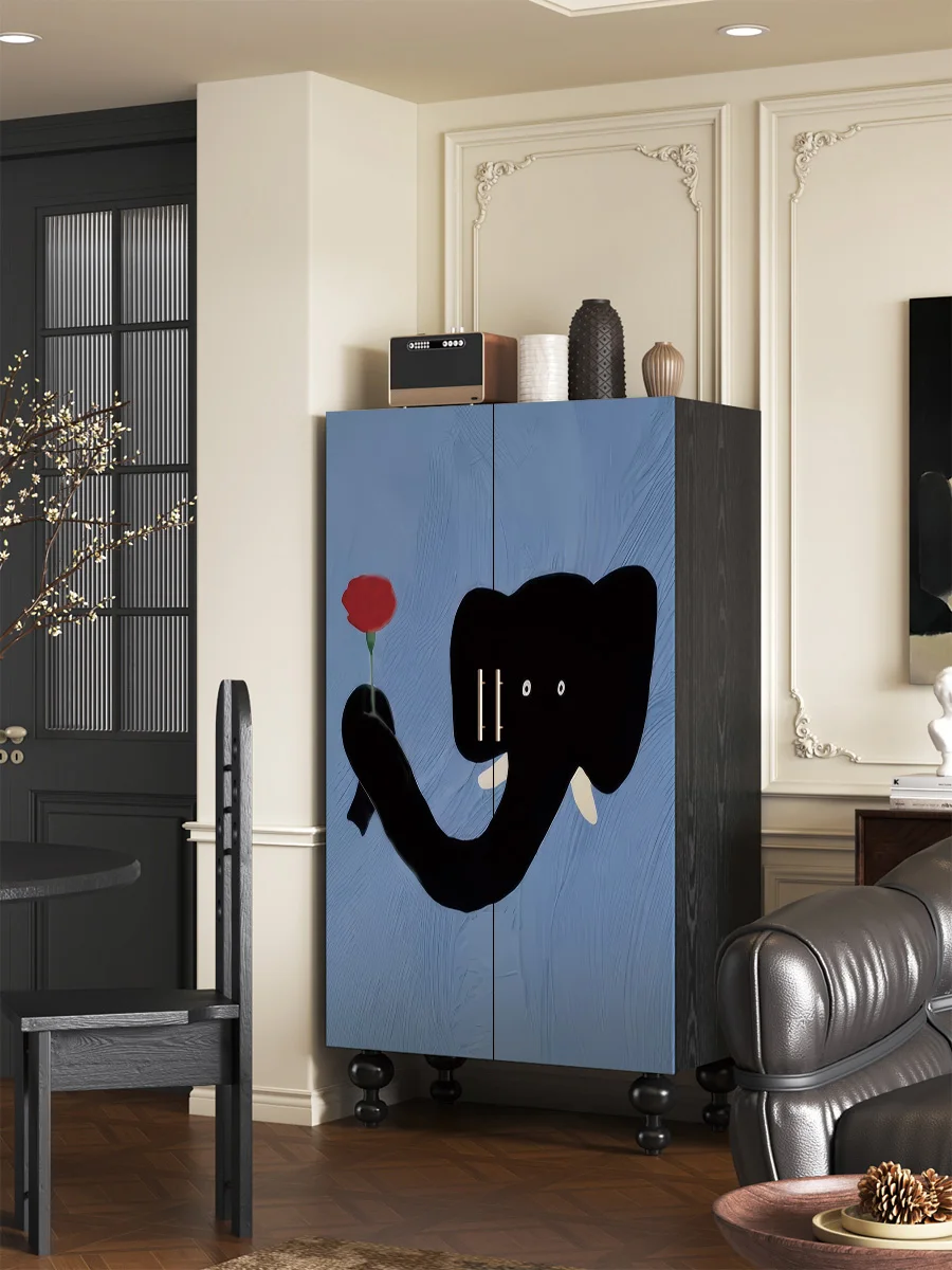 

Simple wardrobe household bedroom solid wood free installation