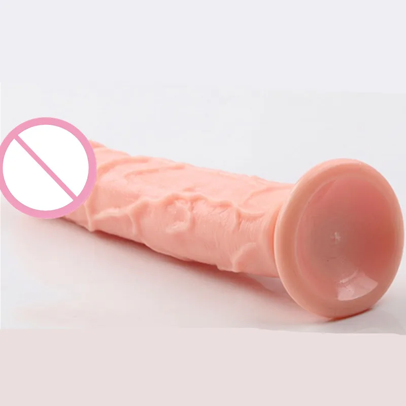 Skin Color Soft Silicone Realistic Dildo With Powerful Suction Cup Female Masturbator G Spot Stimulate Toys For Woman XXS-L 2#