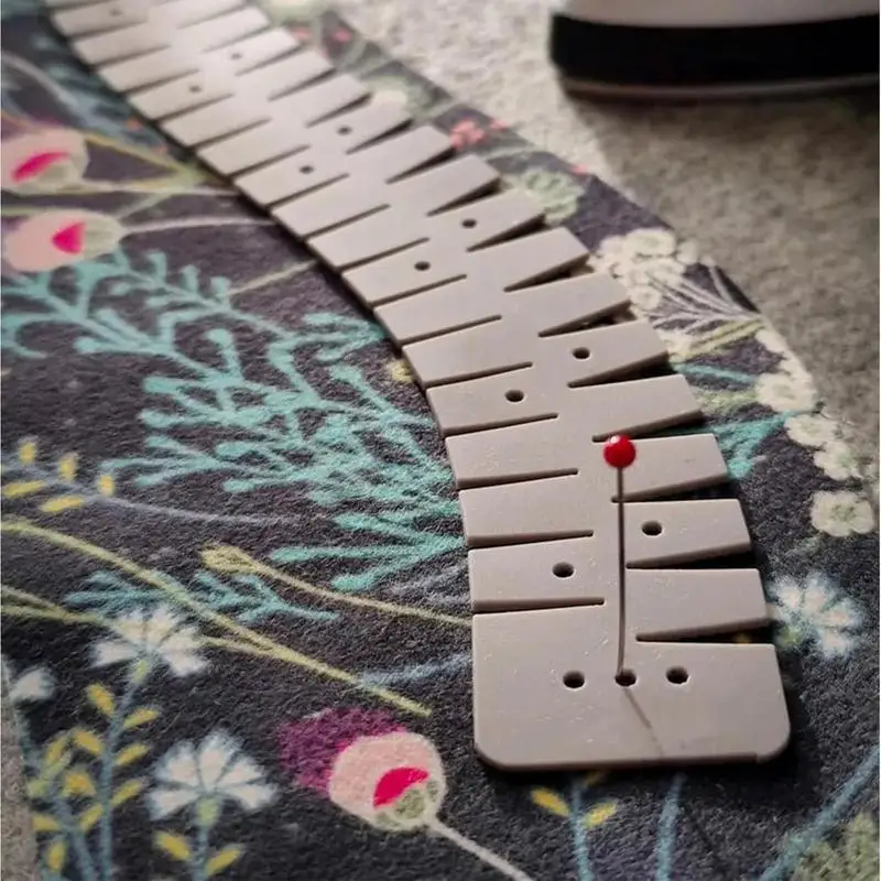 حار هيم حاكم مرنة سيليكون منحنى مقياس هيمينغ أداة مقاومة للحرارة هيمر حاكم لحشو الخياطة القماش السراويل ورقة النسيج