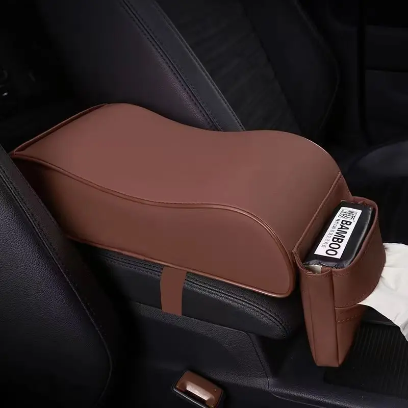 

Leather Tissue Box Multifunctional Auto Storage Box Tissue Holder Box Automotive Interior Accessories Universal Car Armrest Boxs