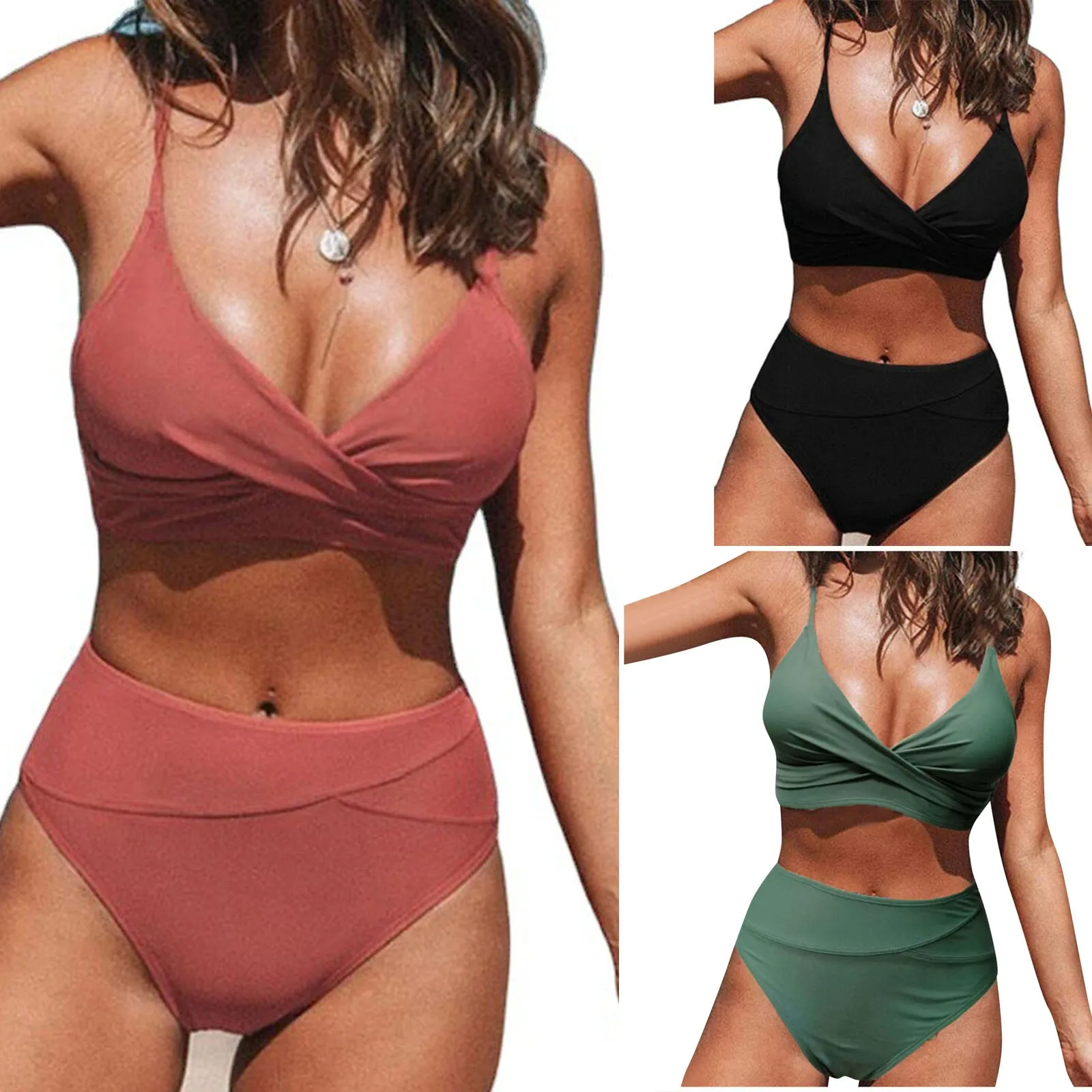 Elegant Women\'s Swimsuit 2024 Sexy Bikini Two-piece Swimsuit Bathing Suit Beach Outfits biquinis feminino Bikini купальник