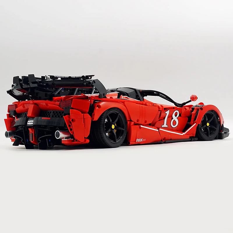 New EVO Custom C61505E Technical Super City Racing Car Hypercar Model Building Blocks Bricks Puzzle Toys Birthday Gifts For Kids