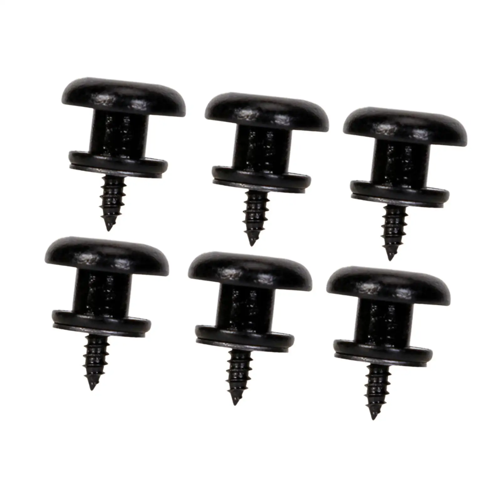 Metal Guitar Strap Lock Buttons Anti Slip End Pins with Mounting Screws Durable Electroplated Parts for Bass Guitar Ukulele