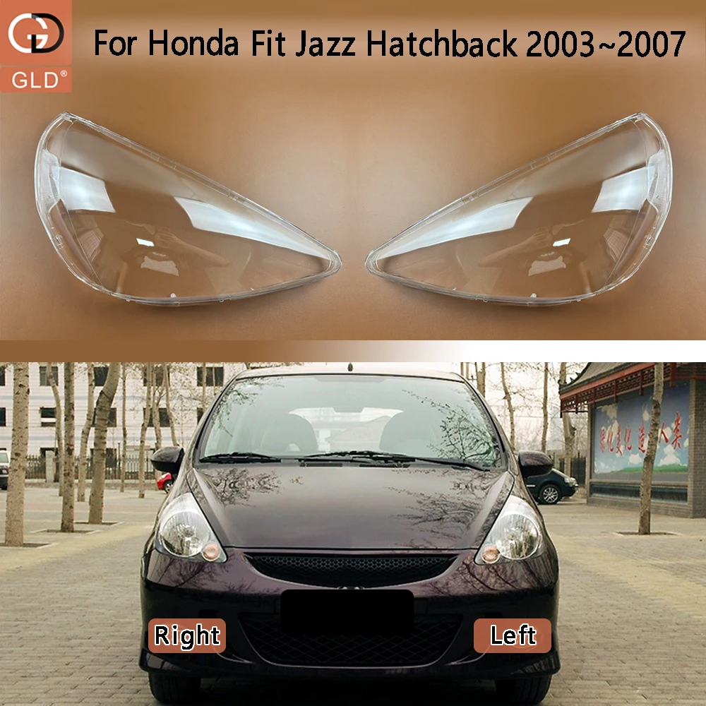 Headlamp Cover Transparent Lamp Shade Case Headlight Shell Lens Plexiglass For Honda Fit Jazz Hatchback 2003 2004 2005 2006 2007