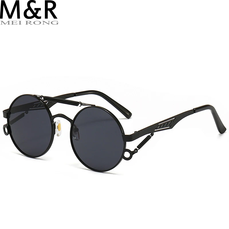 

Metal Steampunk Sunglasses Men Women Fashion Round Glasses Brand Designer Vintage Sun Glasses High Quality Oculos de sol 2022