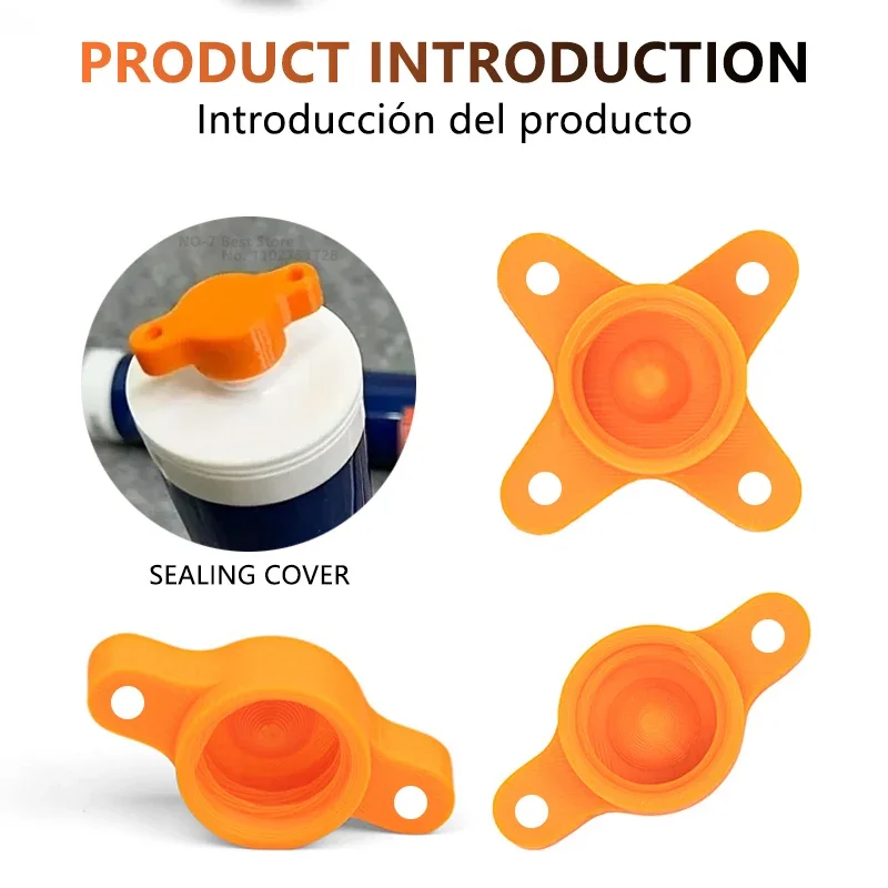 Silicone Seal Cap and Seal Gun Nozzle Removal Tool, Silicone Seal Cap Used for Open Core Tubes to Prevent Rapid Drying