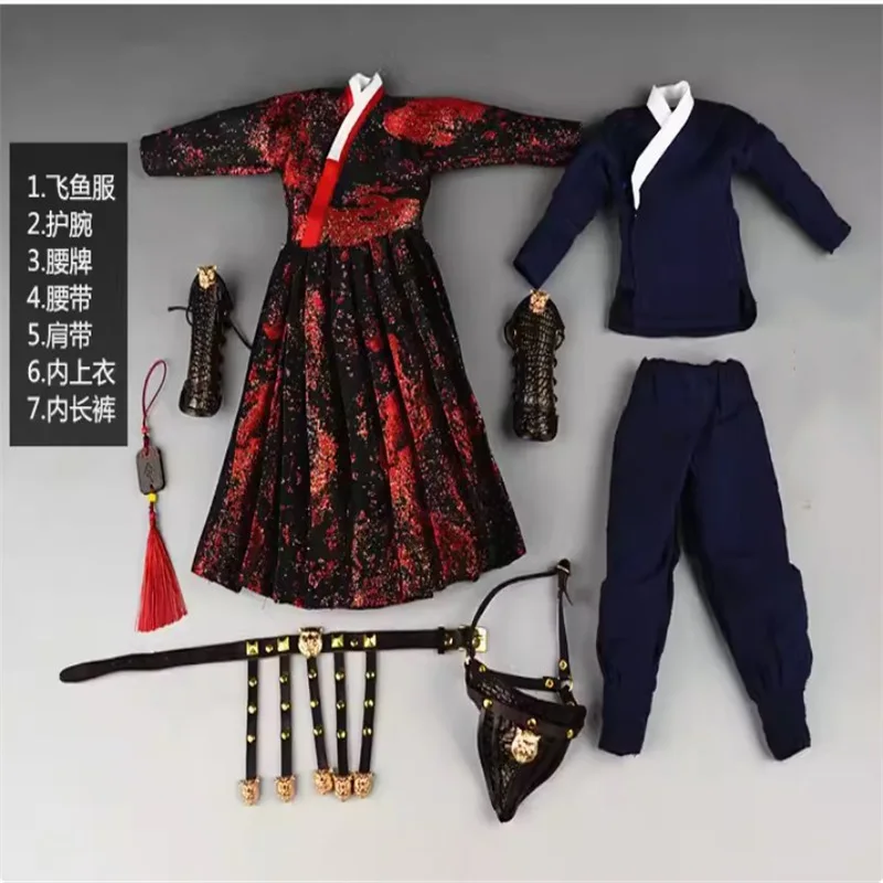 1/6 Ancient Soldier Accessories Royal Guards Flying Fish Clothing Model Fit 12'' Action Figure Body In Stock