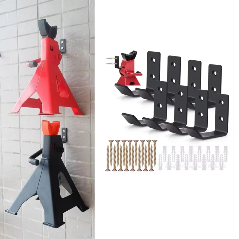 Jack Stands Wall Mount Organizer, Car Jack Stands Storge Rack/Hanger/Hook Wall Mount Heavy Duty Holder