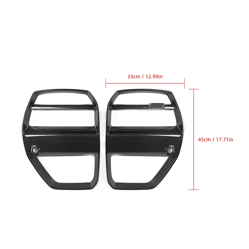 

Dry Carbon Fiber G80 M3 Front Grill V Style Car Grilles Carbon Parts Auto Parts M3 M4 G80 G82 G83 Car Front Bumper Grills