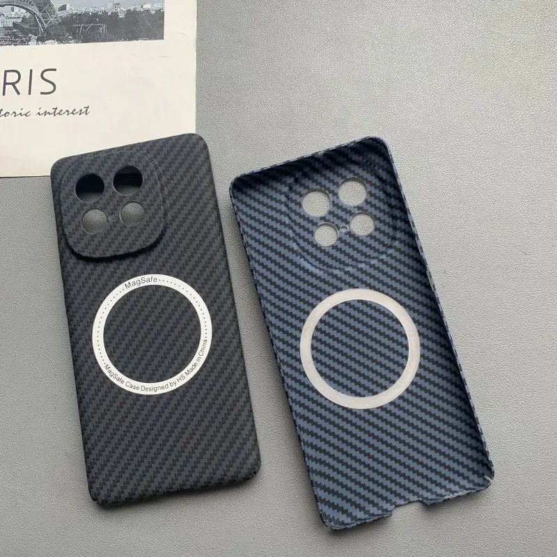 حافظة لهاتف IQOO Z10 Turbo Plus فاخرة من ألياف الكربون تدعم الشحن اللاسلكي حافظة رفيعة للغاية لهاتف Iqoo Z 10 Turbo pro Funda