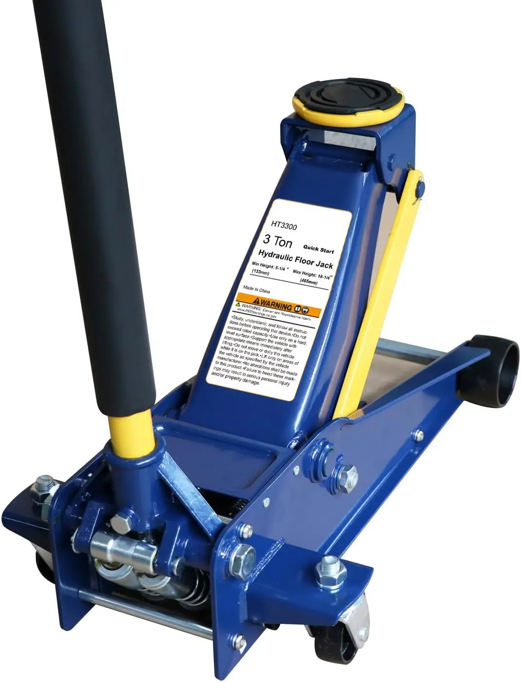 3 Ton Low Profile Hydraulic Car Jack with Quick Lift Double Pump Design for Heavy Duty Use