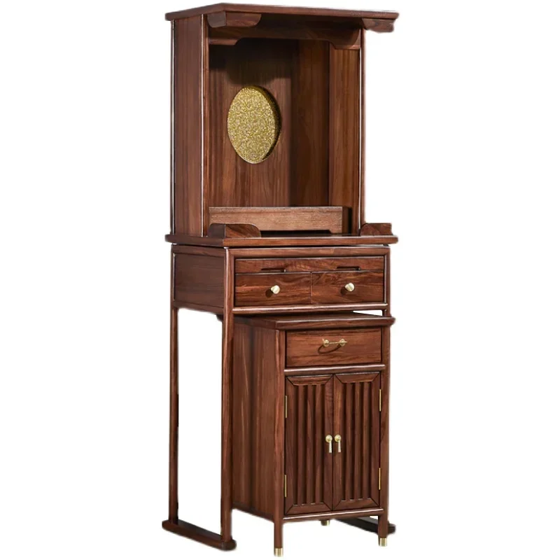 Buddha Cabinet Buddha Shrine Altar Three-Piece Set God of Wealth Cabinet Worship Table Home Shrine Altar Cabinet