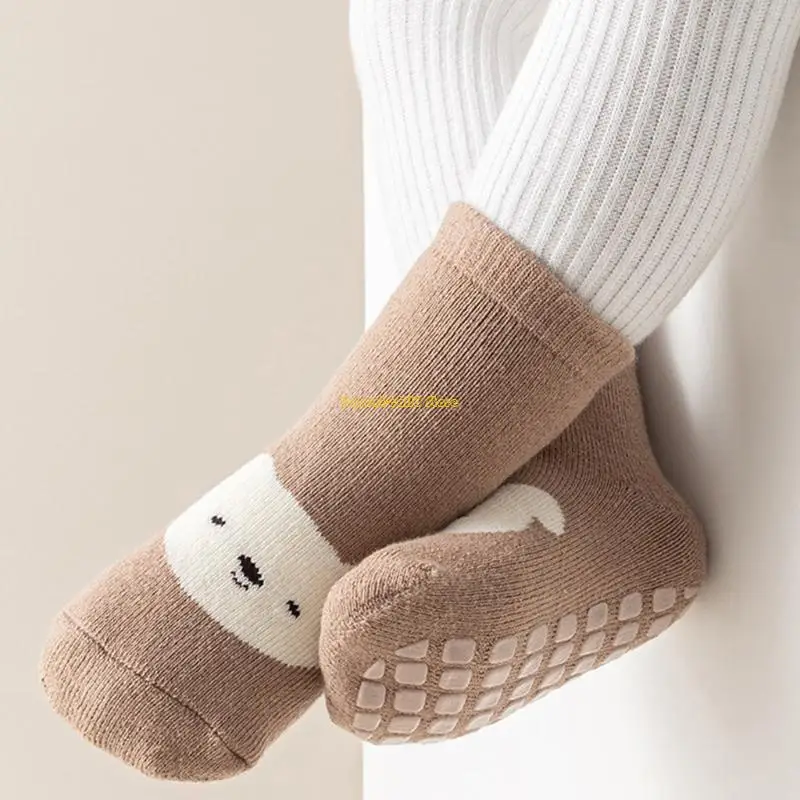 

WXTD AntiSlip Baby Floor Socks Cartoon Socks Unisex Prewalker Knee High Socks
