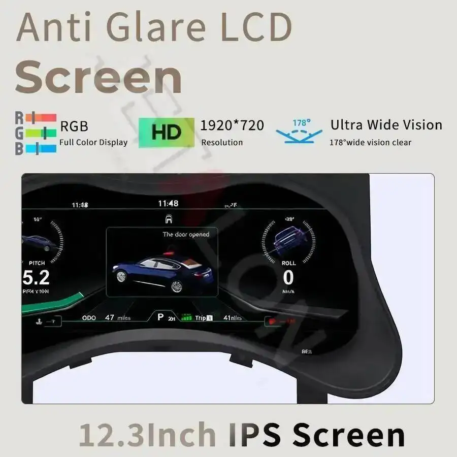 12.3 Inch For Infiniti Q70 Q70L M25 M35 M37 M56 2013 - 2020 LCD Car Digital Cluster Instrument Cock Pit Upgrade Smart Dashboard