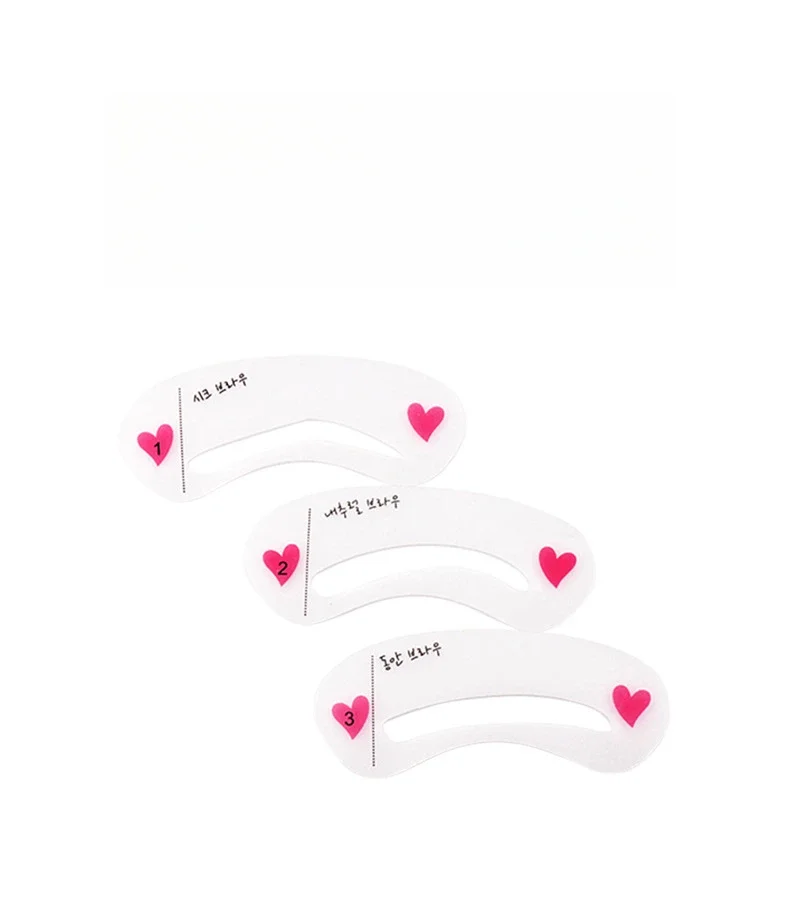 Ensemble de pochoirs à sourcils réutilisables, 3 pièces, règle souple, définisseur de sourcils, Guide de dessin, façonnage, modèle de toilettage, carte de maquillage