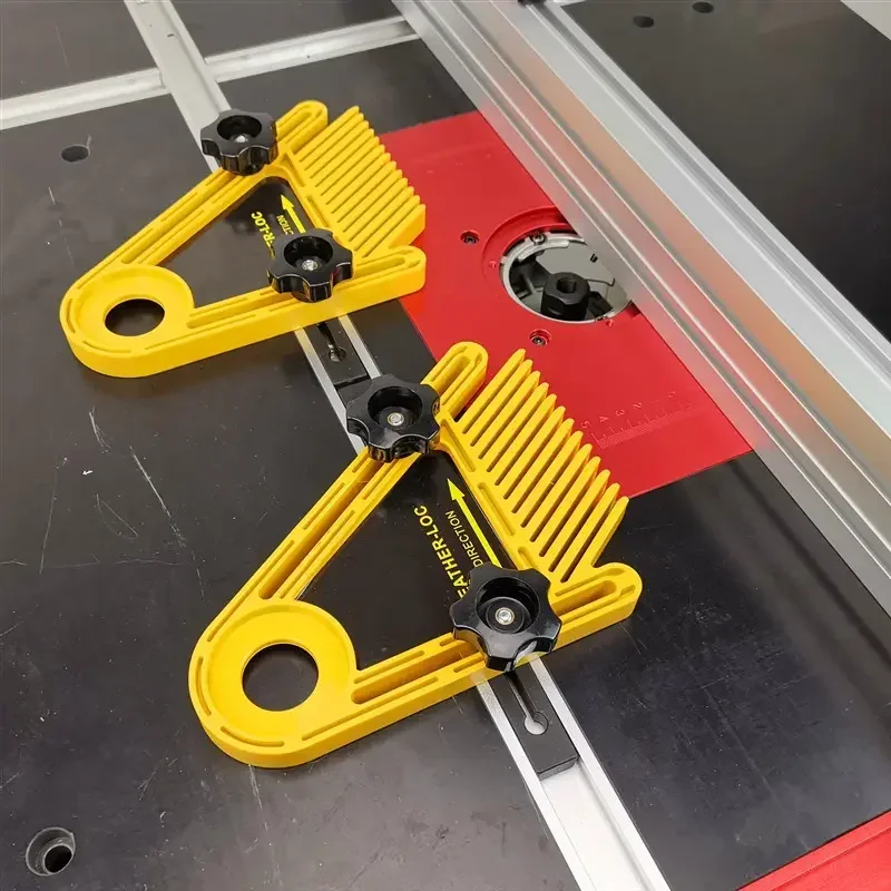 

Нажимной блок для пилы, многоцелевой регулируемый перьевой доски, безопасная настольная пила, нажимной блок, слот для углового калибра для деревообработки, инструменты «сделай сам»