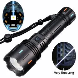 TRLIFE Strong Light Flashlight With Power Bank Function Long Range High-power Telescopic Focusing Type-c Charging Tactical Torch