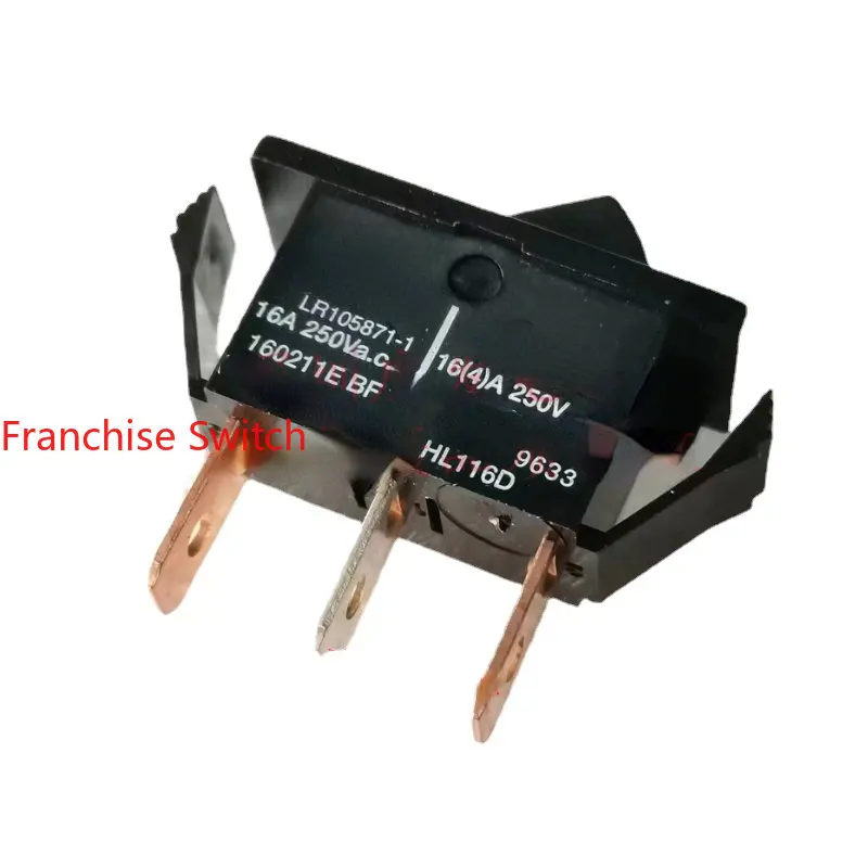 5PCS LR105871-1 Imported Ship Type Switch Rocker With 3 Legs, 2 Gears, 16A Power  14 * 30