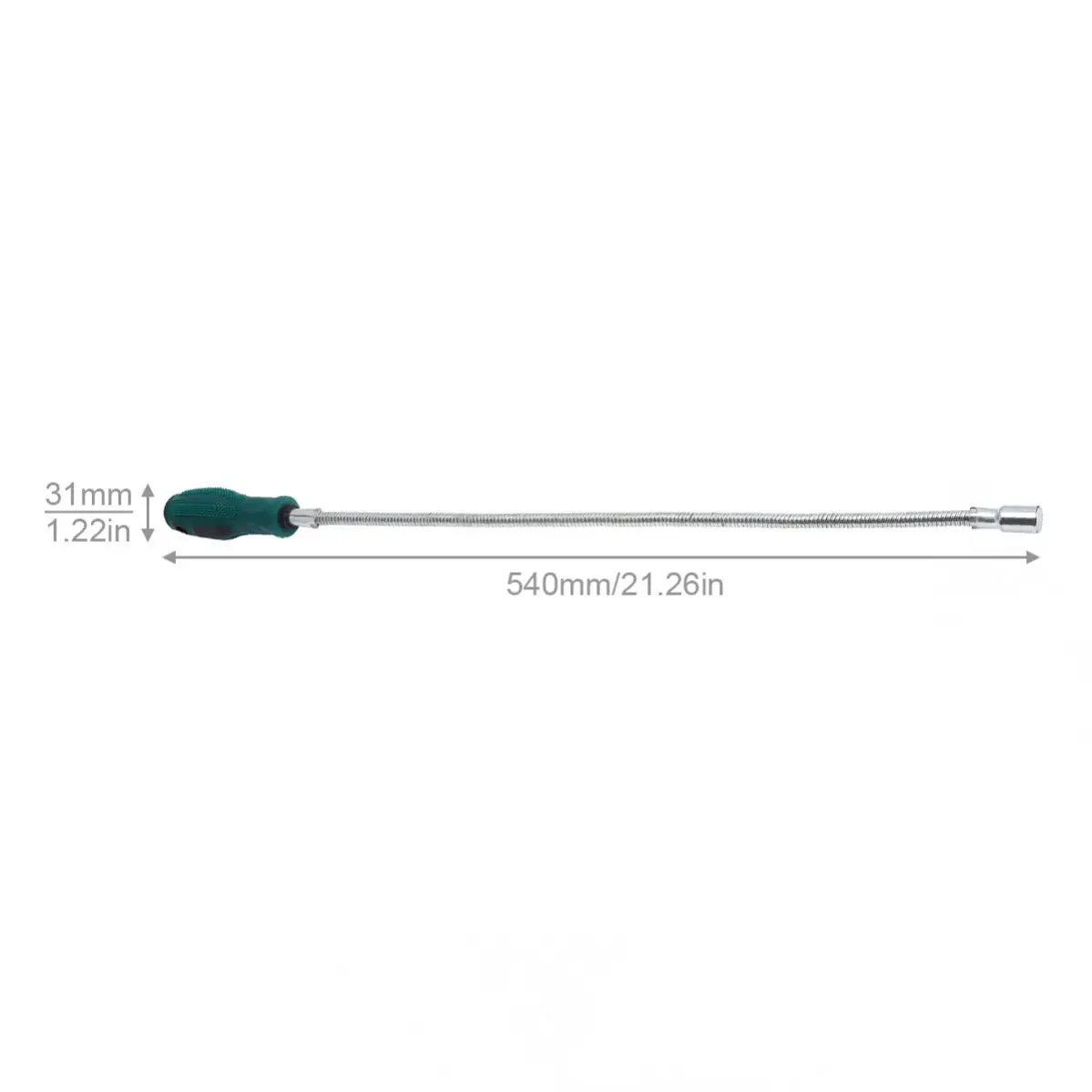 Imagem -02 - Ferramenta de Captação Telescópica Magnética Flexível Longo Alcance Mola Ímã Grab Grabber Dedos Prongs para Lixo Pegar Extensão do Braço