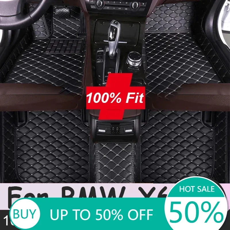 

Автомобильные коврики для BMW X6 F16 2015 2016 2017 2018 2019, автомобильные подушечки для ног на заказ, автомобильный коврик