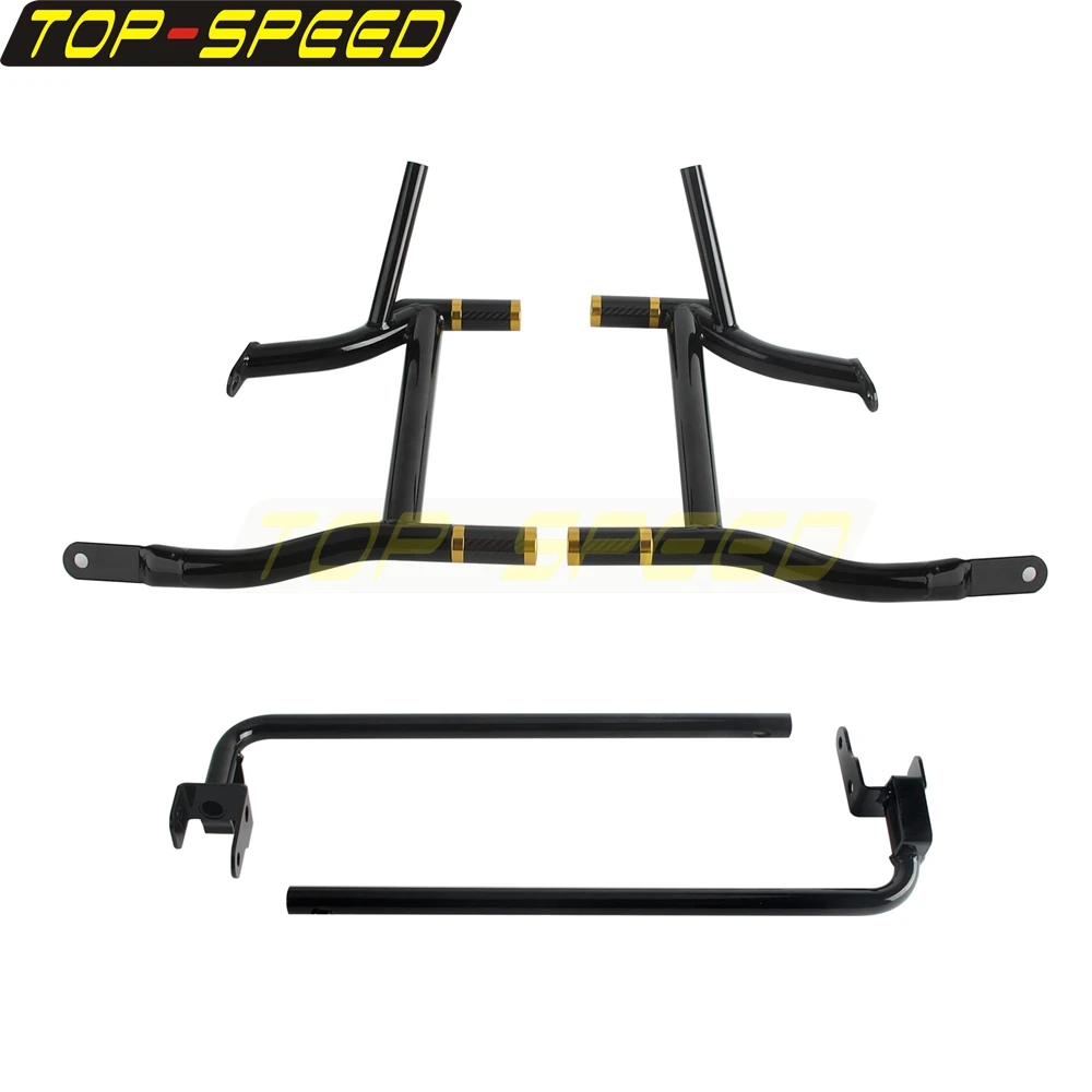 For Harley Touring Street Glide Road Glide Electra Glide Road King 2014-2025 Rear Saddlebag Lower Supports Kit Guard Crash Bar