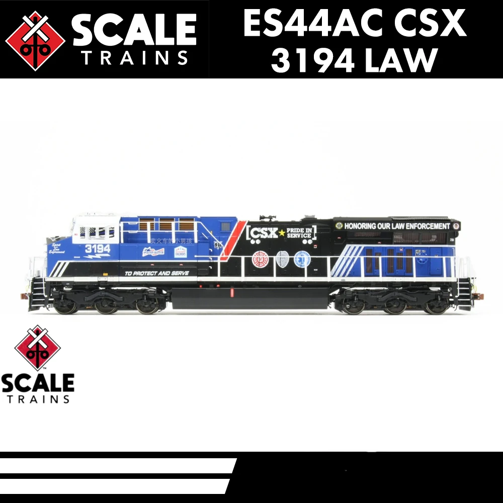 Scaletrains HO 1/87 Train Model ES44AC CSX 3194 Law Diesel Locomotive Train Model Toy Gift