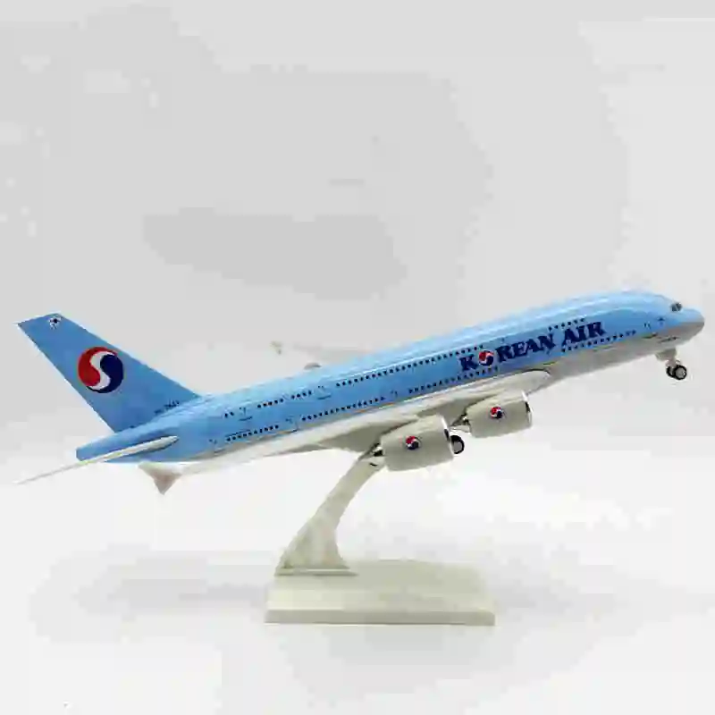 Aviation Plane Model Airbus A380 30cm Korea Airplane Model Aircraft 1:240 Diecast Resin Offices Accessories Collectible
