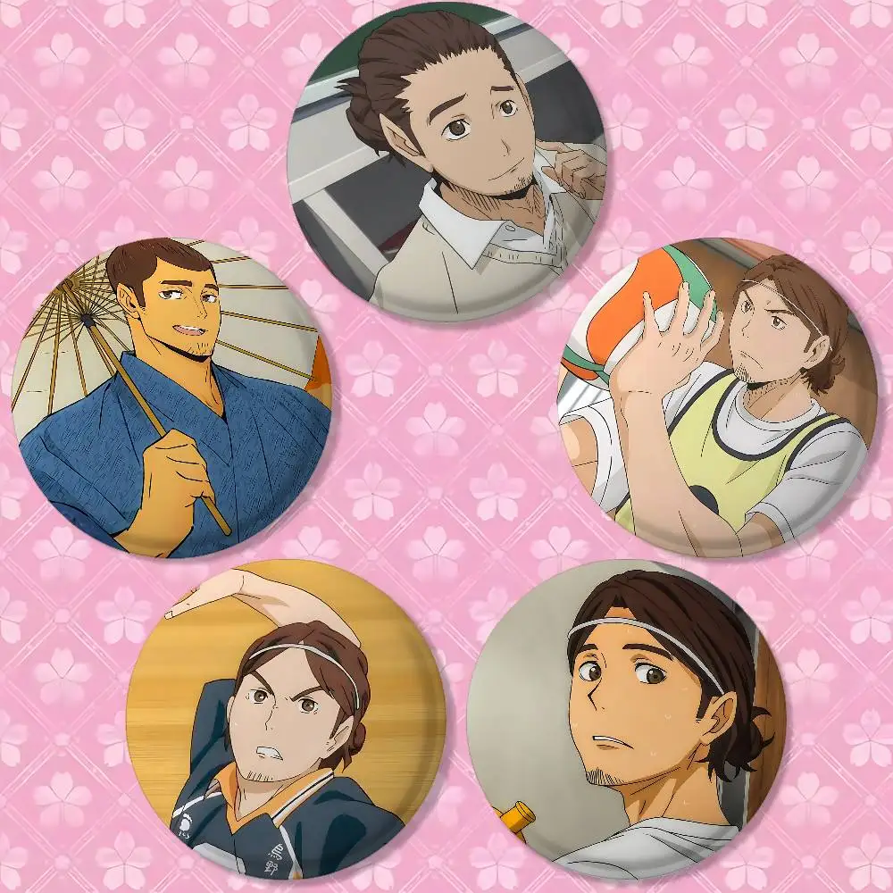 Asahi Azumane Badges Enamel Pin Cartoon Brooch For Backpack Clothing