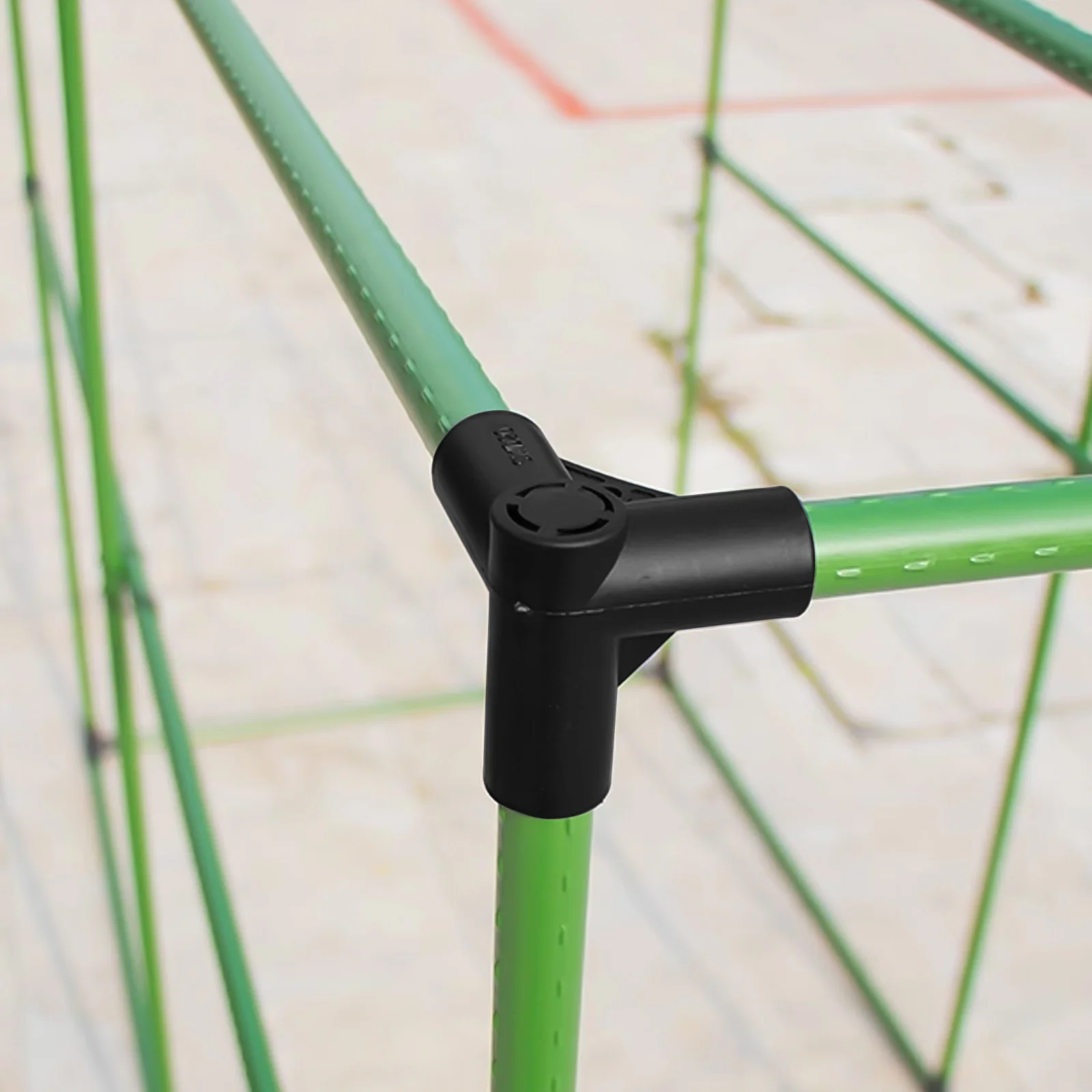 

10pcs Plastic Connector Durable PP Material Four-Way Three-Way Gardening Connectors Tube Fittings Greenhouse Shed Trellis