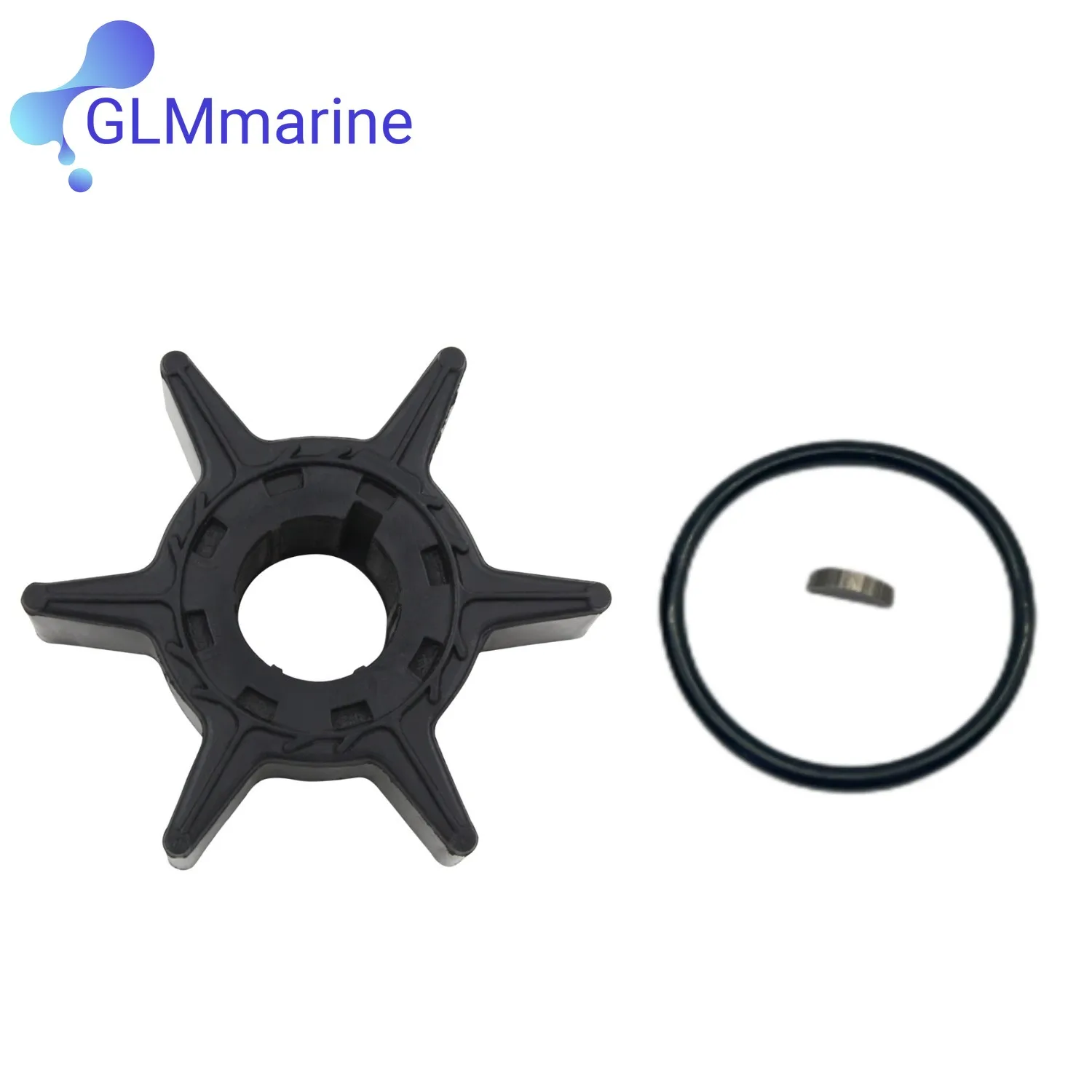 Water Pump Replacement Kit with Impeller/Key/O-ring for Yamaha Outboard Engine 20HP 25HP 6L2-44352-00 18-3065