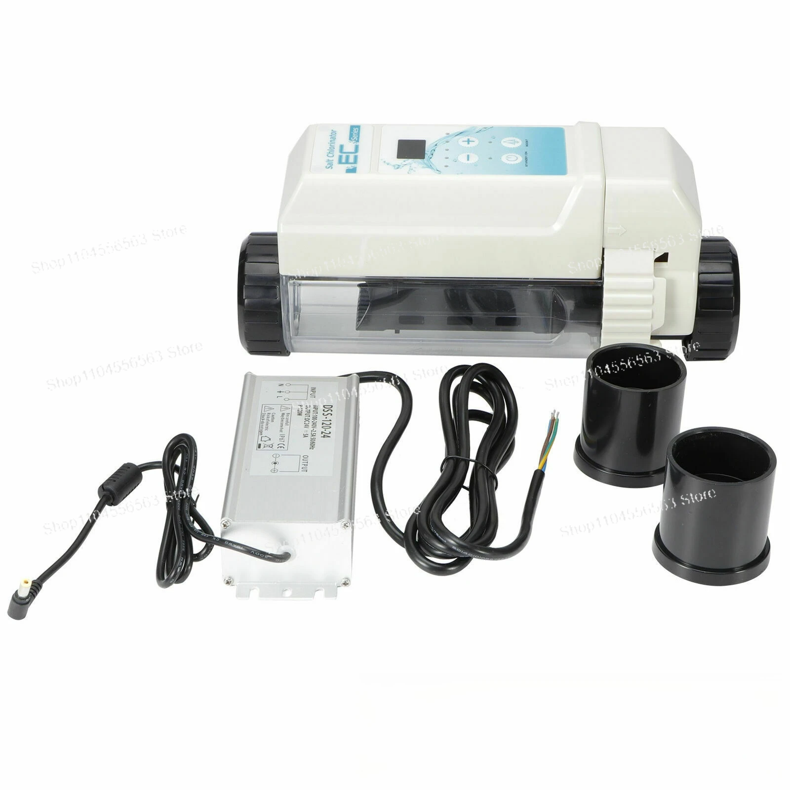 Automatic Pool Salt Chlorinator System, Electrolytic Saltwater Chlorine Generator for Swimming Pool Water Sanitization
