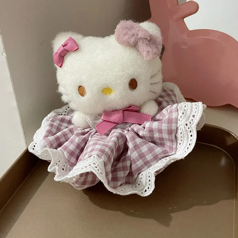 

Hello Kitty Plush Keychain Cartoon Pendant Y2k Hello Kitty Wedding Dress Series Plushies Dolls Backpack Pendant Kids Toys Gifts