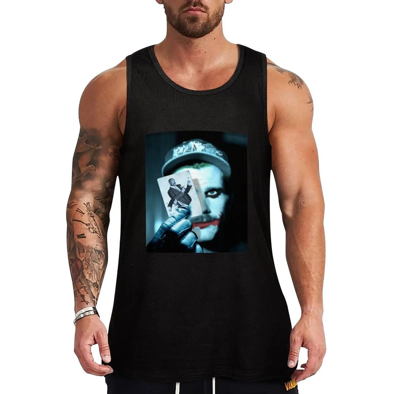 

The Clown Prince Tank Top Men's sleeveless gym shirts singlet for men muscle t-shirt