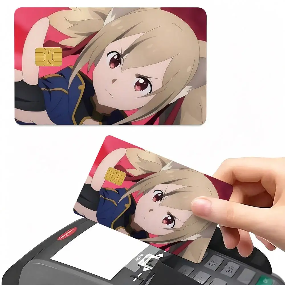 Silica Sword Art Online Credit Card Sticker Waterproof PVC Skin Cover For Debit Bank Card, Removable Card Decal Wrap