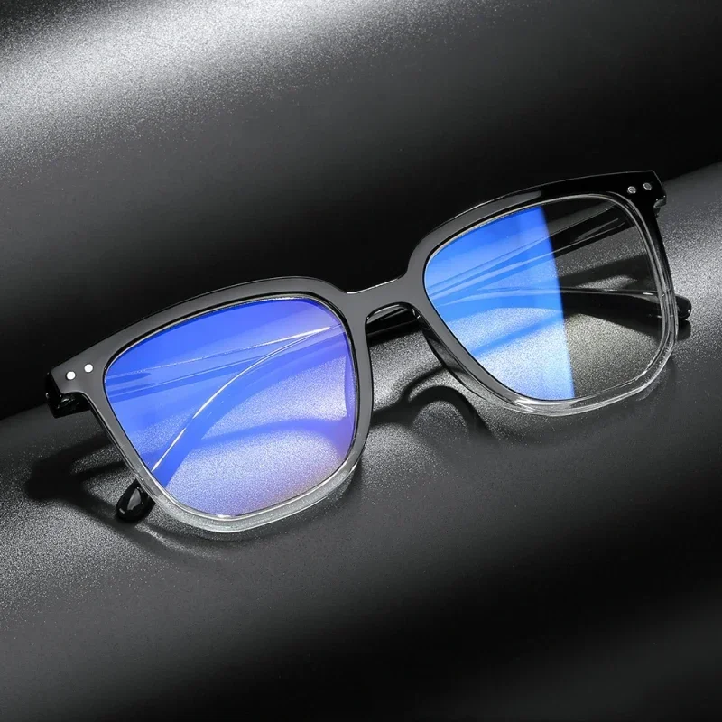 Men Women Fashion Big Frame Plus Diopter Eyewear Blue Light Blocking Reading Glasses High Definition Optical Eyeglasses To +4.0