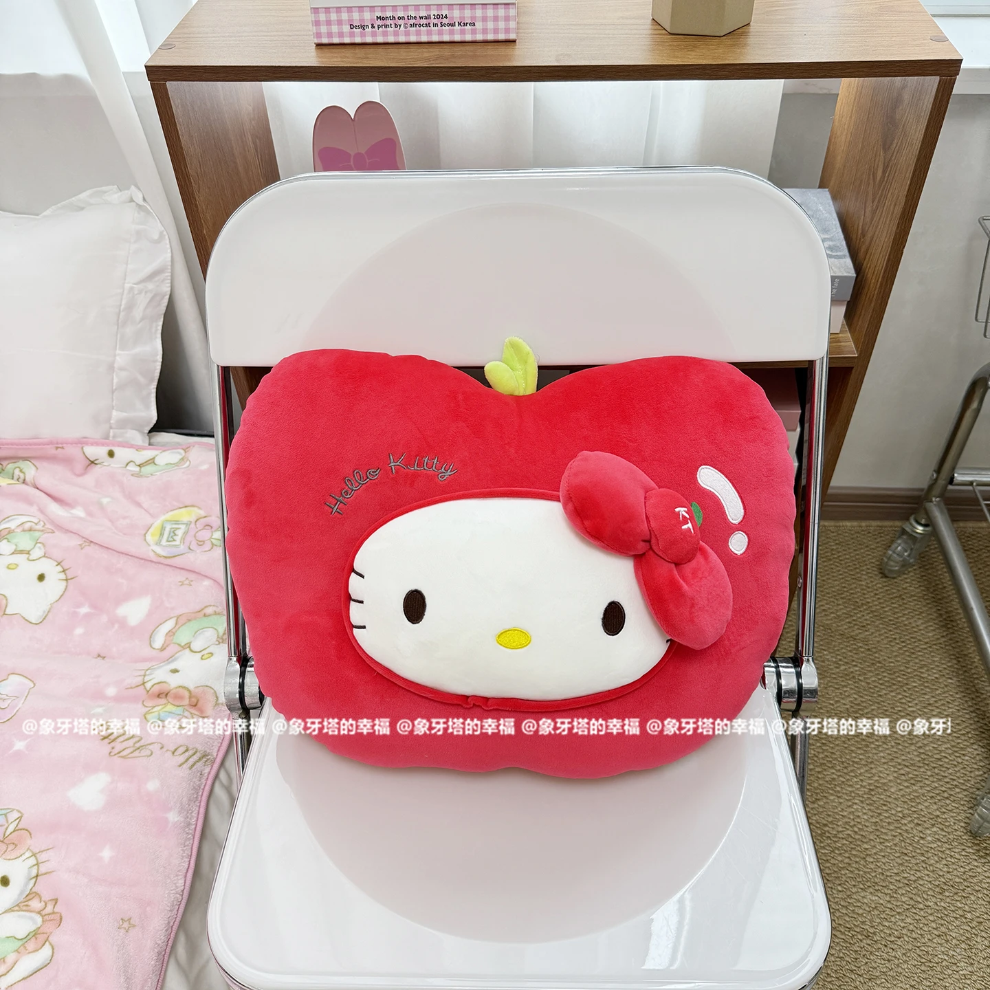 Xmas Sanrio Hello Kitty, подголовник, подушка для спины, чехол для ремня безопасности, автомобильный декор, мягкая мультяшная подушка, подушка для спинки дивана-кровати, подарок