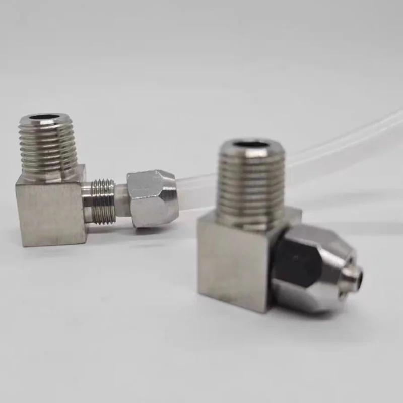 1Pcs SS304 stainless steel quick twist hose connector PU PTFE tube nylon tube tracheal external thread connector BSP