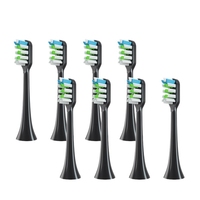 A78E-8Pcs Replacement Toothbrush Heads for Xiaomi SOOCAS V1X3/X3U X1/X3/X5 Electric Tooth Brush Heads Black