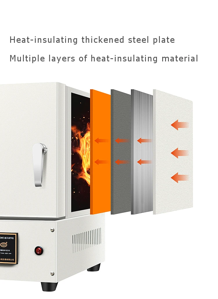 1200C Electric Heat Treatment Muffle Furnace In Laboratory Heating Equipment