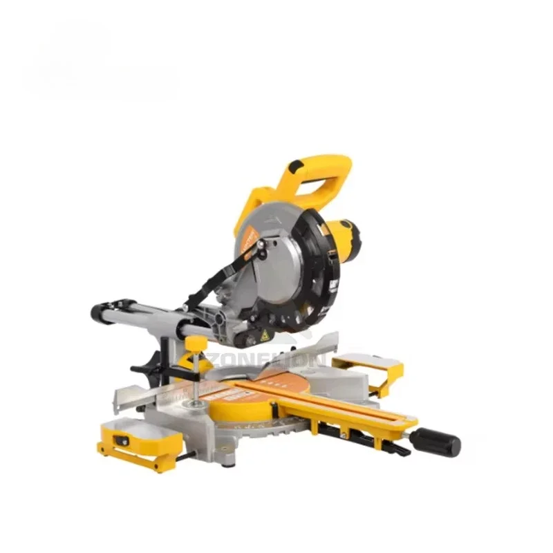 210mm 1700W Sliding Miter Saw for Woodworking Sliding Mitre Saw Machine Woodworking Workbench