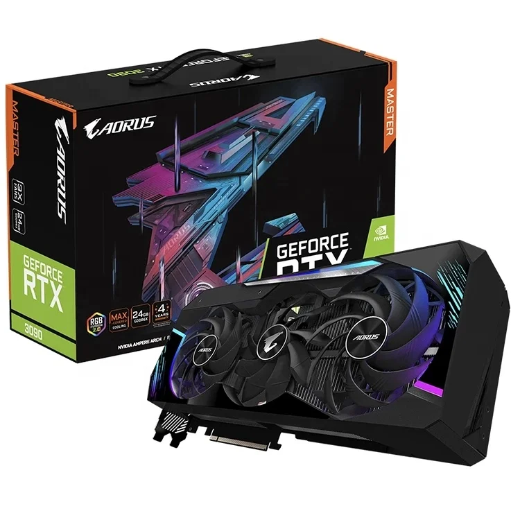 

New Product Aorus GeForce RTX 3090 Master 24G Nvidia GDDR6X 24GB Graphics Card GPU