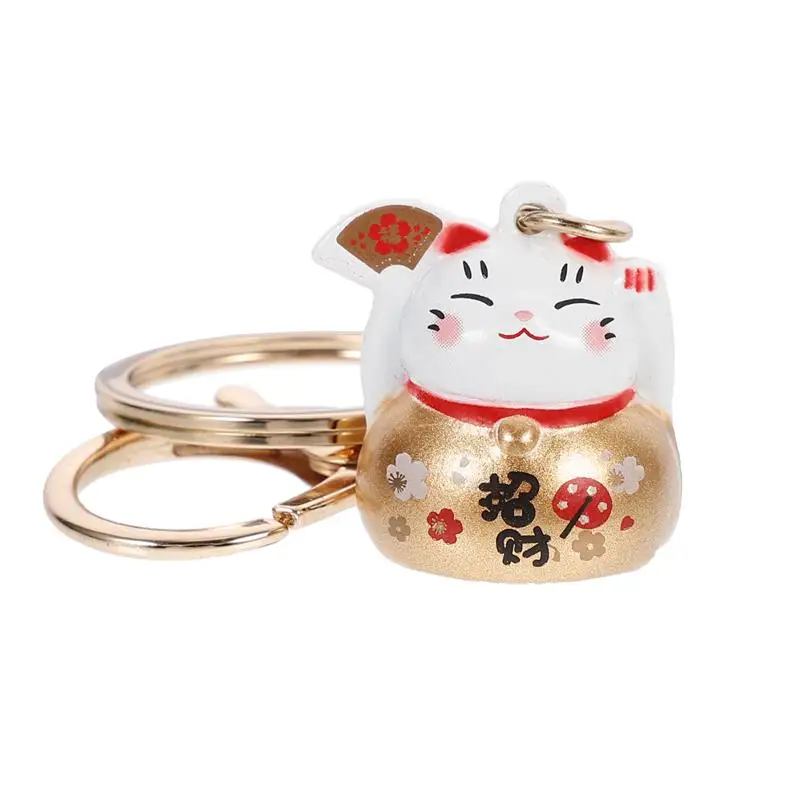 

1Pc Japanese Style Keychain Lovely Fortune Cat Keychain Key Buckle Bag Pendant